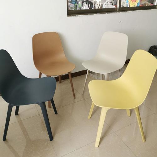佛山工厂北欧简约餐椅伊姆斯塑料椅子时尚咖啡厅奶茶店休闲椅批发